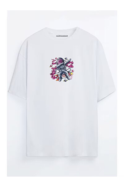ZEMLİYA Unisex "Astronaut" Printed T-Shirt -Modern Style
