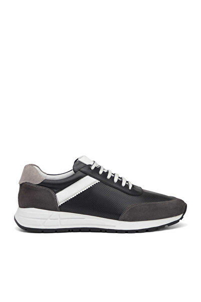 Tergan Siyah Hakiki Deri Erkek Sneaker - E25I1AY57311-A23