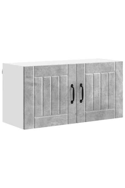 vidaxl Dulap de bucătărie Gri din beton 80 x 31 x 40 cm Lemn compozit