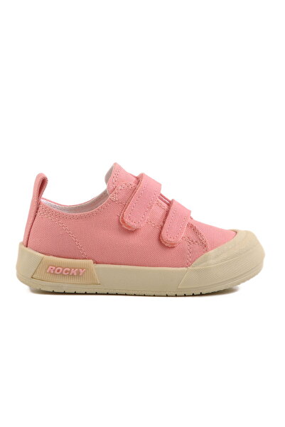 Aspor Pink Velcro Girls' Sneakers