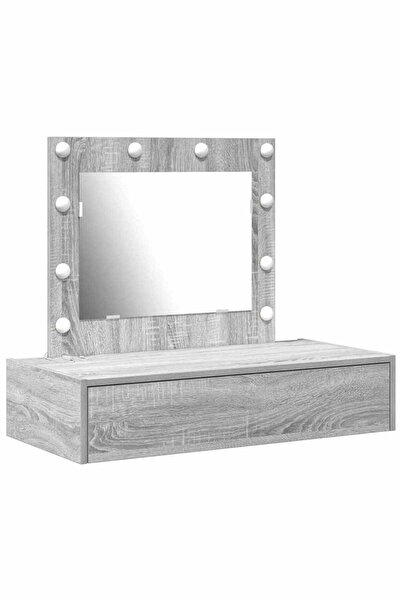 vidaxl Masă de Machiaj cu sertar Gri 83 x 40 x 70 cm Lemn compozit