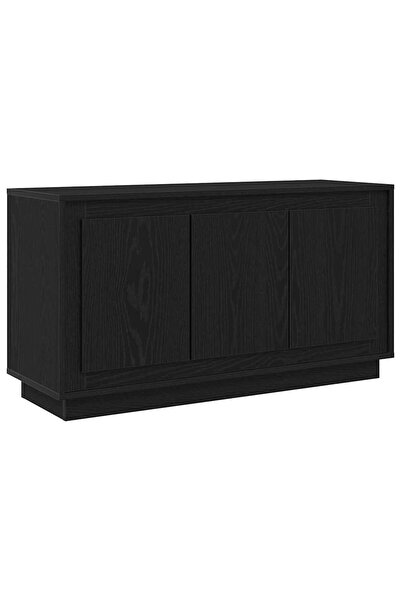 vidaxl Black Oak Sideboard 102 x 35 x 55 cm Composite wood