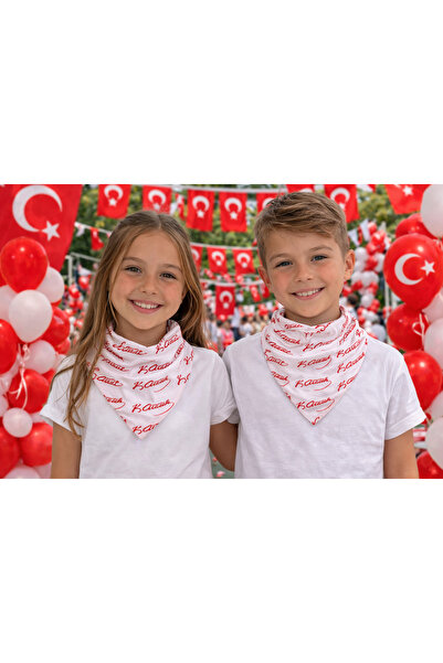 HER ŞEY NOTA www.herseynota.com Atatürk İmza D Με σχέδιο Λευκό Φουλάρι – Συσκ...