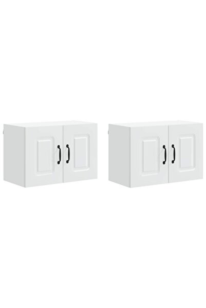 vidaxl Dulap de bucătărie Kalmar 2 pcs Alb 60 x 31 x 40 cm