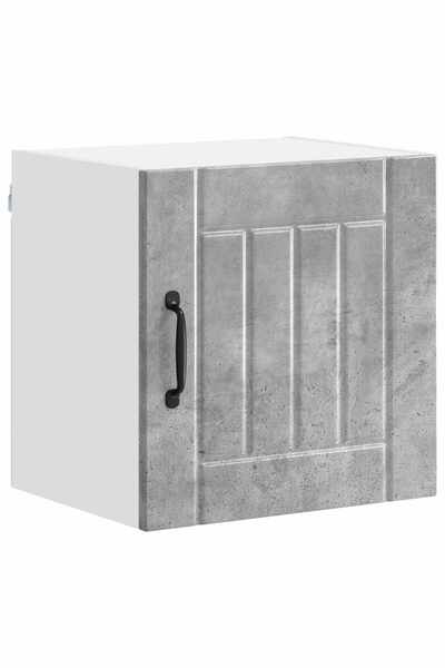 vidaxl Dulap de bucătărie Lucca Gri din beton 40 x 31 x 40 cm