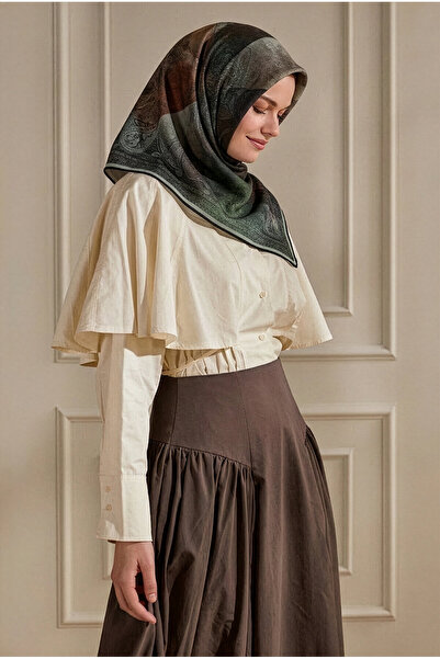 SilkTouch Mink Seal Pattern Organic Scarf