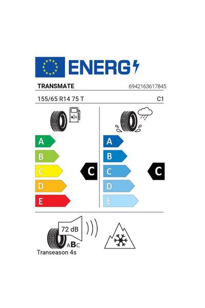 Transmate Anvelopa All Season 155/65 R14 Transeason 4s 75 T