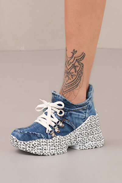 StarBlueMooN Women's Denim Shoes Daily Patterned Design Sole