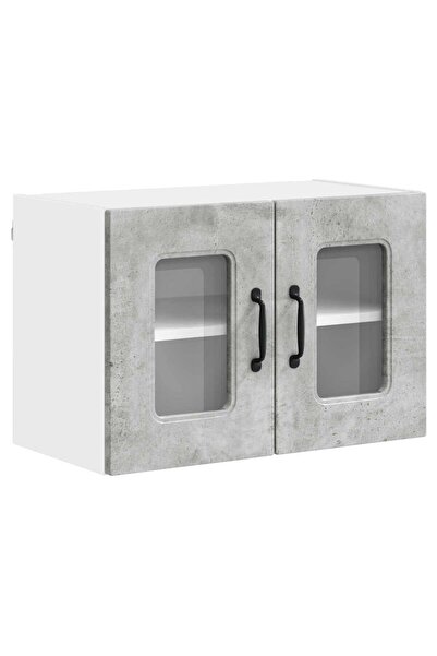 vidaxl Dulap de bucătărie Kalmar Gri din beton 60 x 31 x 40 cm