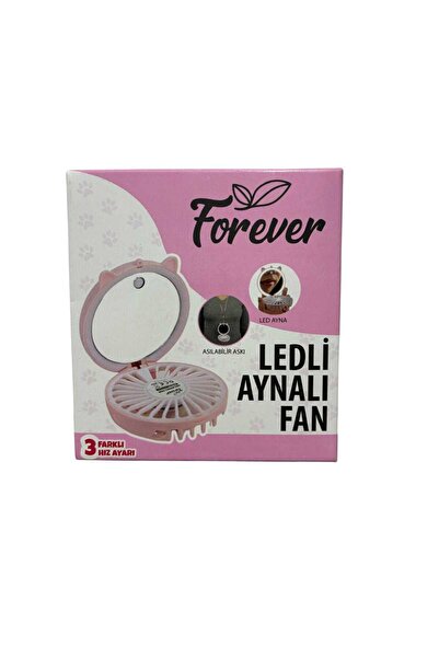 Forever Ledli Aynalı Fan Pembe