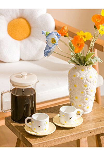 LC Waikiki Renkli̇mağazadan Mixed B Printed 2-Person Porcelain Coffee Cup Set...