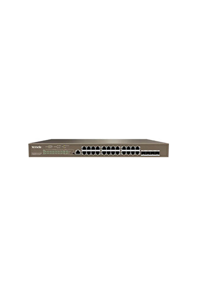Universal محول شبكة TENDA قابل للإدارة بـ 24 منفذ PoE و4 منافذ SFP بقوة 410 و...