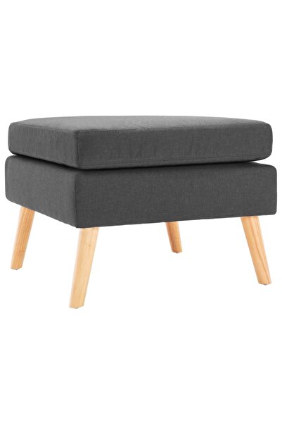 vidaxl Taburet, gri închis, material textil