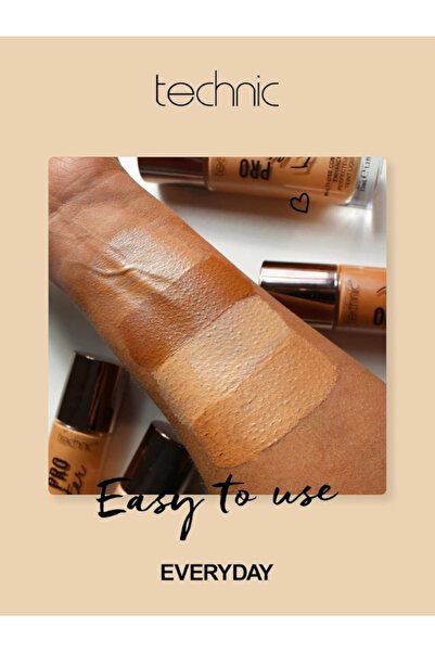 TECHNIC Pro Filter Foundation - Deep | 33ml Full Coverage Matte Liquid Base