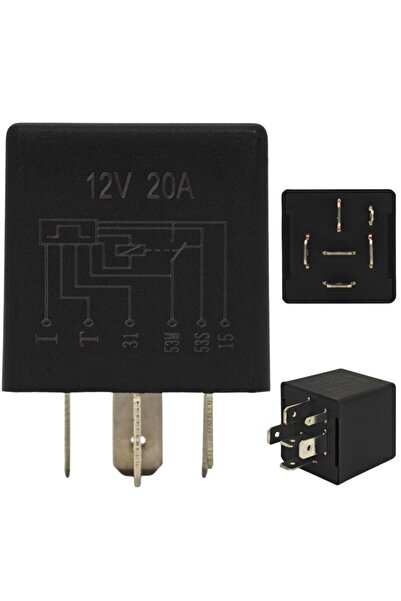 motoLEDy Releu 6 pini 12V 20A pentru ștergătoare de parbriz compatibil cu VW