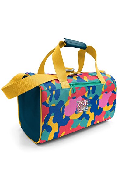 Coral High Geantă sport colorată cu model de camuflaj 27549