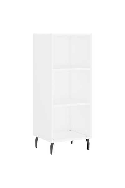 vidaxl Servantă, alb, 34,5x32,5x90 cm, lemn prelucrat