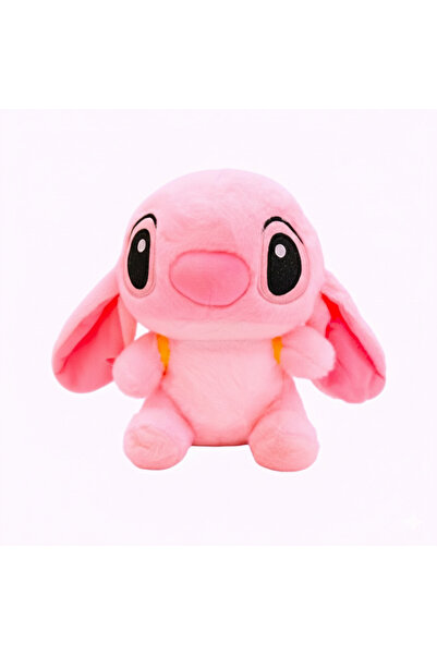 OEM Pluș Stitch roz 20 cm cu rucsac galben – Jucărie Big Hug pentru copii 3+