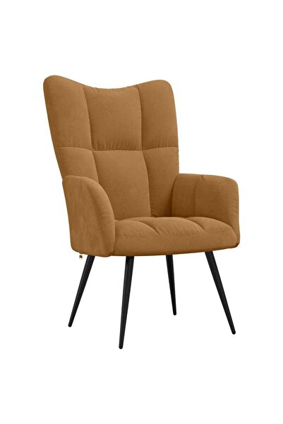 vidaxl Scaun de relaxare, maro, catifea