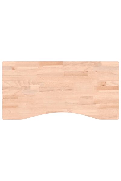 vidaxl Blat de birou, 80x(36-40)x2,5 cm, lemn masiv de fag
