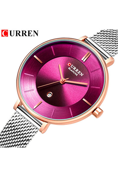 Curren 9037 Women’s Quartz Watch Luxury Stainless Steel Mesh Band Wristwatch ...