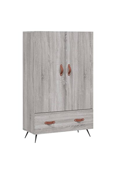 vidaxl Dulap gri Sonoma 69,5x31x115 cm, lemn prelucrat