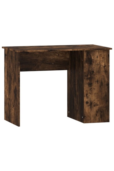 vidaxl Birou, stejar afumat, 100x55x75 cm, lemn prelucrat