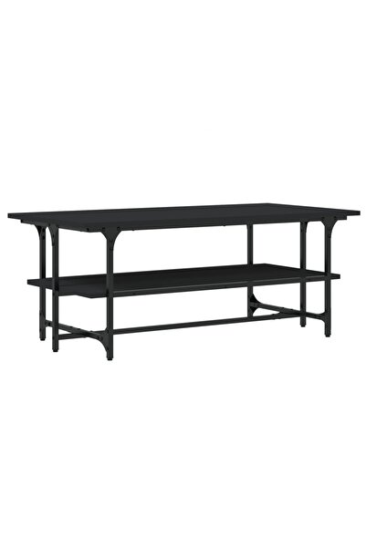 vidaxl Coffee table, black, 100x50x40 cm, processed wood
