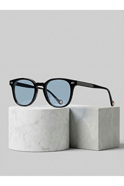 VEGA EYEWEAR Buggy Unisex Black Small Size Sunglasses with Blue Lenses Trend ...