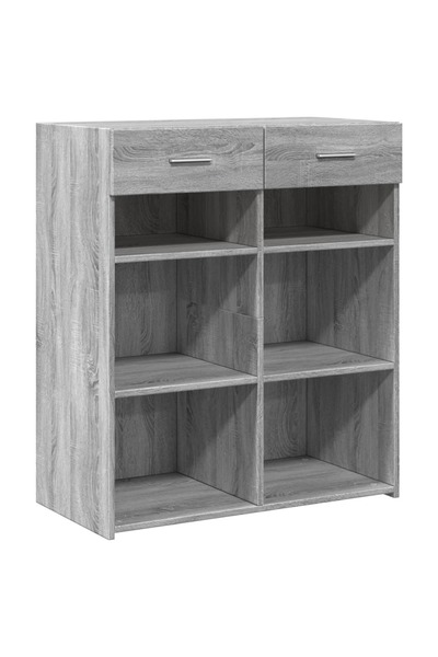 vidaxl Wardrobe, sonoma grey, 80x42.5x93 cm, engineered wood