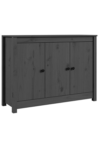 vidaxl Servantă, gri, 100x35x74 cm, lemn masiv de pin