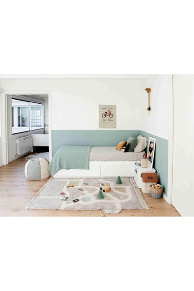 lorena shop Lorena Canals Halı - Eco City Çocuk Odası Yıkanabilir Pamuklu Hal...