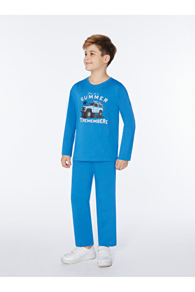 Elsima Boy's Long Sleeve Pajama Set Summer