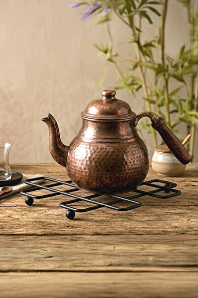 Kitchen Life قاعدة وعاء معدنية مربعة الشكل - قاعدة إبريق الشاي