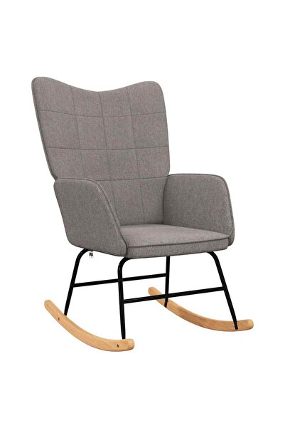 vidaxl Scaun balansoar, gri taupe, material textil