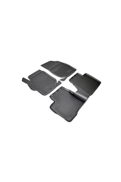 Peugeot Set of 4 Rubber Tray Style Mats Compatible with 301 2012-Present