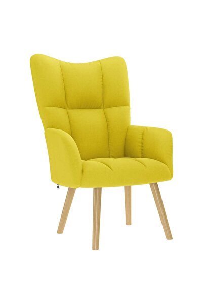 vidaxl Scaun de relaxare Tesatura galben deschis