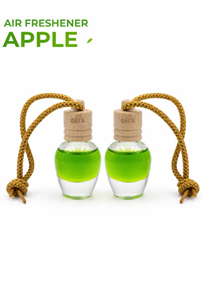 Elix مجموعة معطر جو للسيارة من أبل، زجاجة عطر طبيعي، موزع روائح للسيارة والمن...