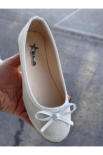 Bold Boutique Silvery Girls' Ba Ballet Flats Special Day Shoes, Ba Ballet Flats Non-Slip Sole