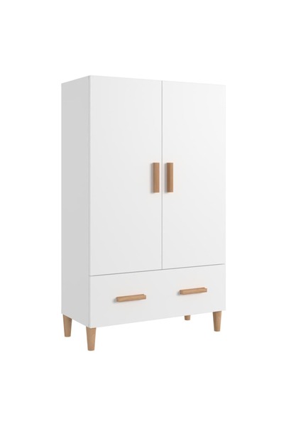 vidaxl Dulap înalt, alb, 70x31x115 cm, lemn prelucrat