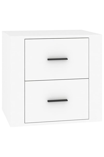 vidaxl Bedside table, white, 50x39x47 cm