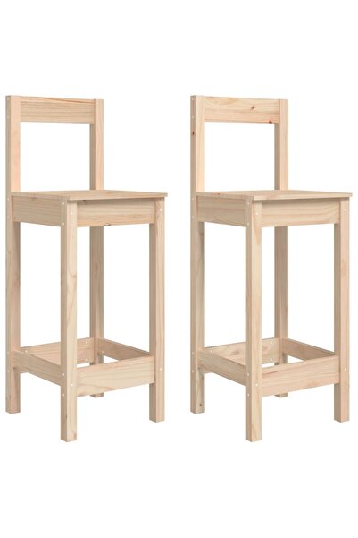 vidaxl Scaune de bar, 2 buc., 40x41,5x112 cm, lemn masiv de pin