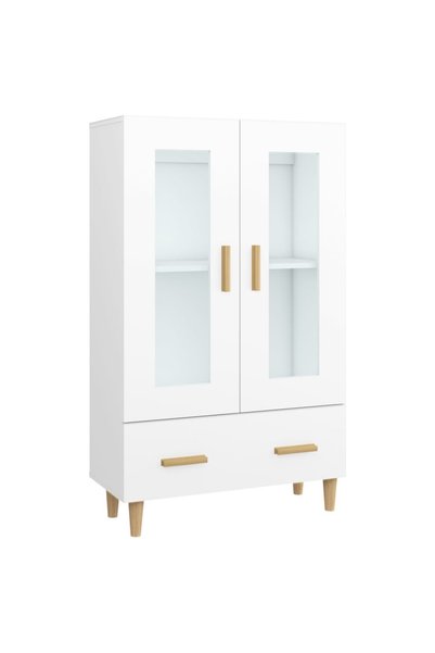 vidaxl Dulap înalt, alb, 70x31x115 cm, lemn compozit