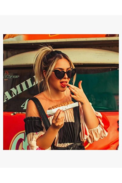 OMS Retro heart-shaped sunglasses