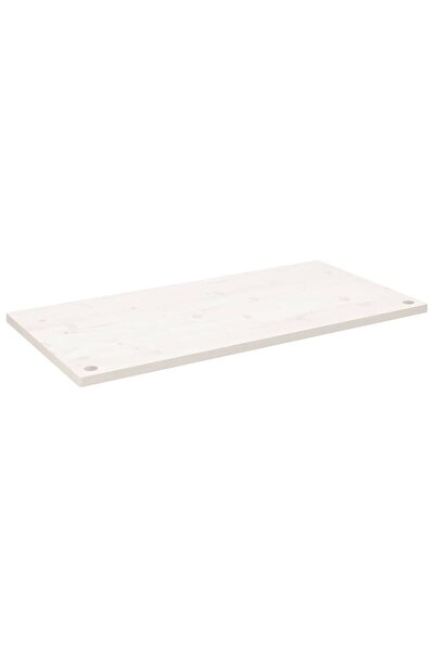 vidaxl Blat de birou, alb, 100x60x2,5 cm, lemn masiv de pin