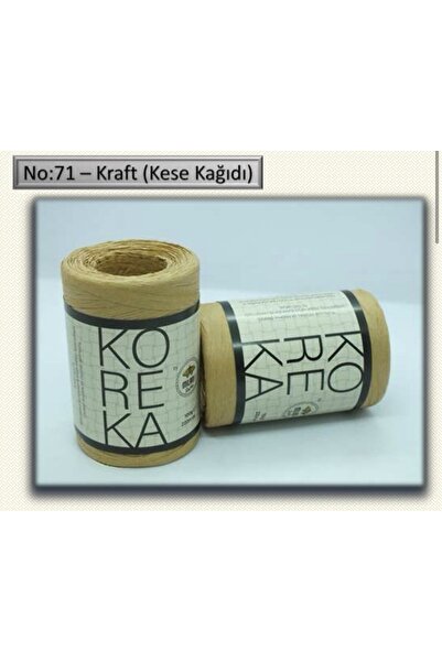 Milano Koreka N: 71 Kese Kağıdı Rafya El Örgü İpliği 100 gr. 220 mt.
