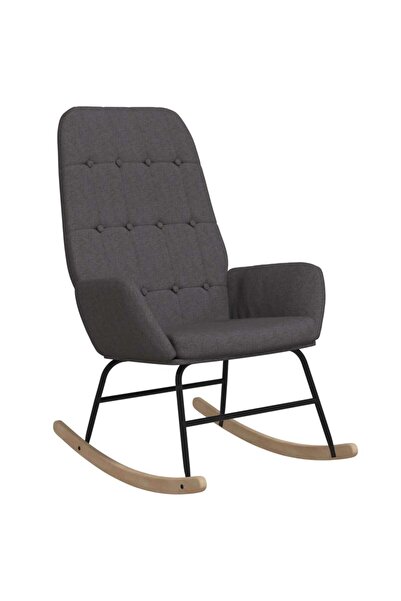 vidaxl Scaun balansoar, gri închis, material textil