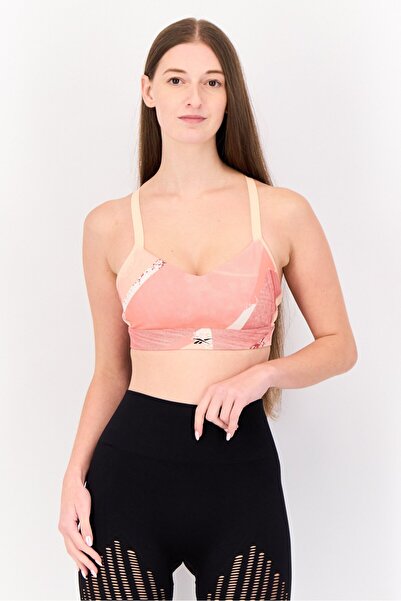 Reebok Women Sportswear Fit Padded Outdoor Sports Bra, Multicolor