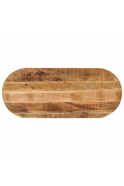 vidaxl Blat de masă oval, 110x50x3,8 cm, lemn masiv mango brut