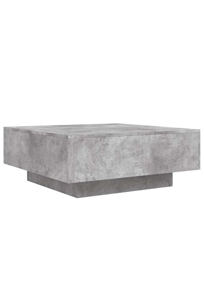 vidaxl Coffee table, gray, 80x80x31 cm, chipboard